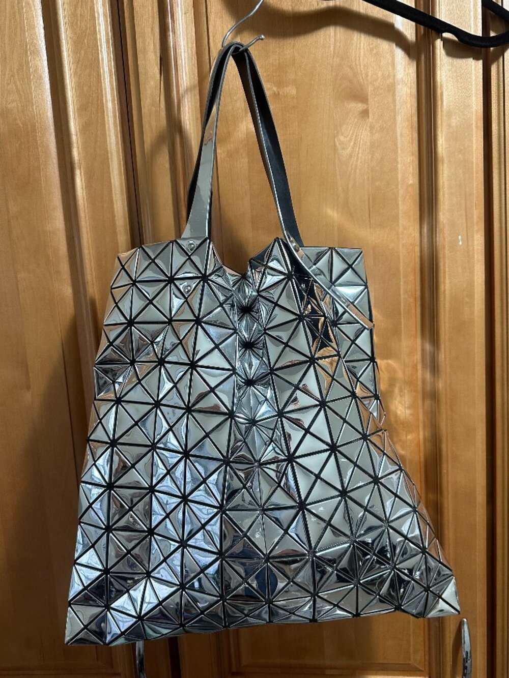 Bao Bao Issey Miyake - Metallic Silver Prism Tote